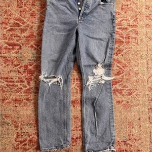Agolde Light Blue Washed Denim Jeans